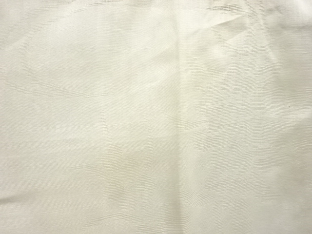  アンティーク　透かし織流水に花模様夏用長襦袢